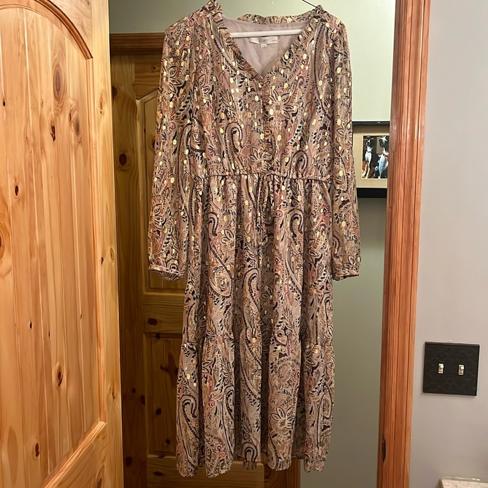 Ann Taylor Loft dress size is a medium petite